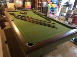 Sears Pool Table Visible Wear 2c But Still In Good Condition Useable As Is 2c But Has A Couple Small Tears And Should Be Re Felte In 2020 Pool Table Bilco Doors Pool