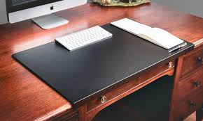 We recommend the ysagi multifunctional office. Black Leather 30 X 19 Desk Mat With Fixation Lip Leather Desk Leather Desk Pad Desk Pad