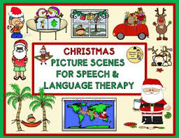 Christmas Picture Scenes For Speech And Language Therapy Speech And Language Language Therapy Christmas Pictures