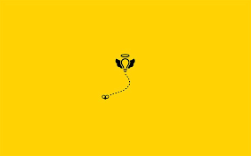 Holy Bulb Minimalist Wallpaper Light Minimalist Wallpaper High Resolution Wallpapers Yellow Wallpaper