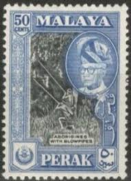 Masjid sultan yusuff izzuddin shah, seri iskandar. Stamp Sultan Yussuf Izzuddin Shah Aborigines With Blowpipes Perak Mi My Pk 110c Sn My Pk 134 Yt My Pk 107 Sg My Pk 158a