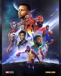 Not Long Now Having Fun With This Marvel Avengers Style Nba Poster Nbaart Joueurs De Basketball Joueurs De La Nba Nba