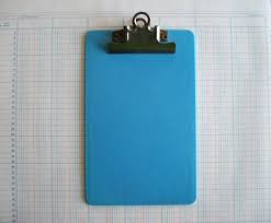 Vintage Small Blue Plastic Clipboard Etsy Vintage Office Office Items Handmade