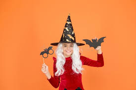 In english, the colour orange is named after the appearance of the ripe orange fruit. Curse Spell Little Girl Cast Magic Spell Orange Background Wicked Witch Spell Magic And Witchcraft With Spell And Stock Photo Image Of Cast Adorable 162228478
