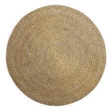 Bloomingville Runder Teppich Liora Seegras Runde Teppiche Teppich Retro Teppiche