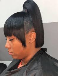 Find the best ponytail updo for your look. 23 Ponytail With Bangs That Are Blowing Up In 2021 Styledope