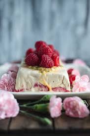 Early Grey And Raspberry Semifreddo With Passion Fruit Recipe Food Tea Recipes Semifreddo