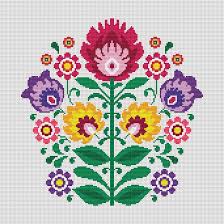 9, 150 stitches wide x 121 stitches high aida 14: Modern Flower Cross Stitch Pattern Traditional Folk Art Cross Stitch Hoop Art Cross Stitch Easy Counted Cross Stitch Flower Embroidery Visual Arts Craft Supplies Tools