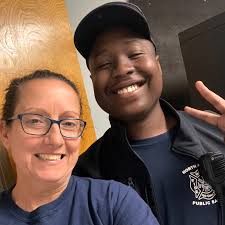 Our longest standing SRO Sergeant Melanie Chavous (16 years) is proud to be  able to train with three former students now as Public Safety Officers.