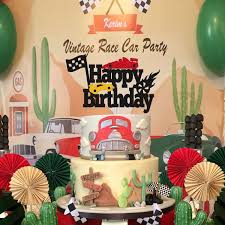 Race car theme birthday a quarantine birthday can still be a good one! Race Car Happy Birthday Banner Car Lightning Mcqueen Party Balloons And Race Car Cupcake Cake Topper For Kids Birthday Racing Theme Party Decorations Favor Toys Games Party Packs Ravsnedkeren Dk