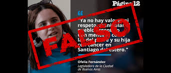 Además, se dedica al cosplay. No Ofelia Fernandez No Critico Al Papa De Abigail Ni Dijo Que La Enfermedad Era Una Mentira Chequeado