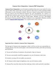 The only problem you can with your account is either you you can make one time payments on your amazon store card or credit builder account by log into your synchrony bank online account or directly from. Amazon Store Integration Amazon Erp Integration By Ecommerceintegration Issuu
