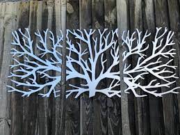 Metal Wall Art Tree Of Life Decor 3d Sculpture 3 Piece Tree Etsy Metal Wall Art Decor Wall Sculpture Art Tree Wall Art