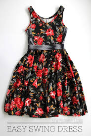 Easy Swing Dress Swing Dress Diy Diy Dress Sewing Dresses