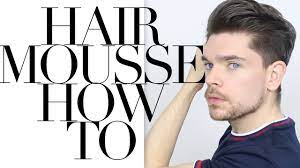 How To Use Hair Mousse Youtube