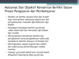  memberi penekanan terhadap kemahiran berfikir aras tinggi (kbat) dalam. Kemahiran Berfikir Dalam Pengajaran Dan Pembelajaran Ppt Download