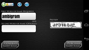 Ambigrams are really new to the tattoo scene, and are bit by bit winding up increasingly prominent. Ambigram Generator For Android Apk Download