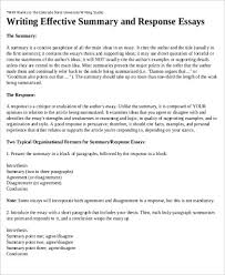 Write about the main message in the article made by the author (s). Writing A Summary Essay