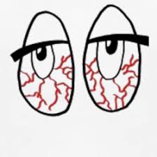 View more 'red eyes' cartoons here. Cartoon Bloodshot Eye Eyeball Drawing