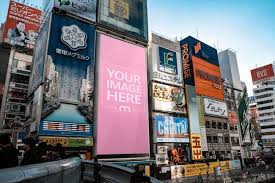 Download Times Square Billboard Mockup Free Free Premium Vector Download