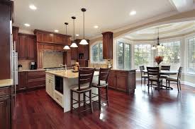 43 Kitchens With Extensive Dark Wood Throughout Luxury Kitchen Design Cherry Wood Kitchen Cabinets Laminate Flooring In Kitchen