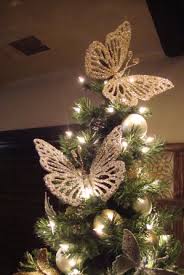Borboletas Na Arvore De Natal Christmas Sleigh Decorations Fall Christmas Tree Christmas Tree Decorations