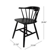 Doiron Solid Wood Windsor Back Arm Chair Solid Wood Dining Chairs Chair Dining Chairs