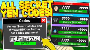 The following list outlines codes that should be entered right away, as the expiry dates for them tend to pass by in. All Secret Yen Power Codes In Anime Fighting Simulator Roblox Youtube