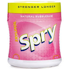 Spry Xylitol Gum Stronger Longer Bubble Gum 55ct Xylitol Gum Bubble Gum Flavor Xylitol