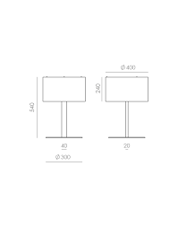 Lámpara de Sobremesa LED 9W REMS Aromas del Campo diámetro 40x55cm Altura  Varios Acados Disponibles