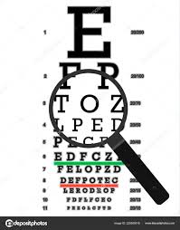 Eye Vision Test Poor Eyesight Myopia Diagnostic On Snellen