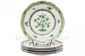 Six Assiettes A Salade Arbre Vert Par Haviland Arbre Vert Vert Et Brun Vert