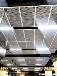 Expanded Metal Mesh In Metro Station Ceiling Metal Ceiling Expanded Metal Interior Ceiling Design