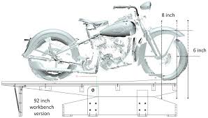 Cheap and easy to build motorcycle lift anyone can build themselves. Wwii Wooden Motorcycle Workbench Global Dimension