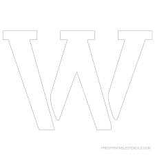 The stencil letters are lightweight and extremely versatile. Printable 4 Inch Letter Stencil W Stencils Printables Letter Stencils Free Stencils Printables
