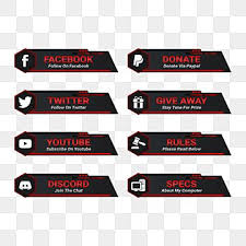 Botoes Pop Up De Sobreposicao De Tela Preta Vermelha Twitch Transmissao Projeto Contracao Muscular Imagem Png E Psd Para Download Gratuito In 2021 Red And Black Background Overlays Game Icon