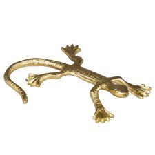 Statuette Lezard En Metal Dore L16 Lezard Metal Meuble De Style