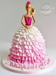 Princess cake featuring belle from beauty and the beast 7. Celebrate With Cake Barbie Princess 3d Sculpted Cake