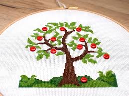 The chart can be downloaded to your computer where you can print and store it. Craft Supplies Tools Antique Apple Tree Cross Stitch Kit Kits How To