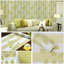 Beberapa motif wallpaper ruang tamu ini bisa bikin ruangan terlihat makin elegan, lo! Ruang Tamu Hijau Putih Desainrumahid Com