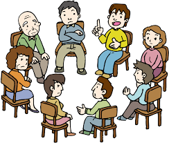 フリーイラスト] 集会で話し合いをする人々でアハ体験 | GAHAG | 著作権フリー写真・イラスト素材集 - GAHAG | 著作権フリー写真・ イラスト素材集 さん