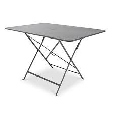 Jardin mobilier tables de jardin table de jardin pliante. Table De Jardin En Metal Fermob Bistro 117 X 77 Cm Carbone Castorama