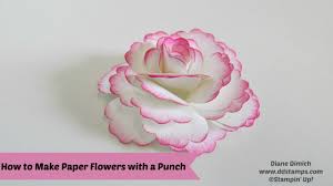 With the new year right around the corner i have lots of fun new card ideas and designs to share with y'all! Using Stampin Up S Blossom Punch To Make A Paper Flower Ddstamps With Diane Dimich Stampin Up Demonstrator