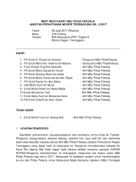 ~ungkapan mengesahkan atau disahkan diikuti dengan pindaan. Minit Mesyuarat Mbj Pihak Pekerja