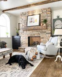 Today, i am going to show you exactly how i whitewashed my stone fireplace. How To Whitewash A Stone Fireplace Super Easy Project Designs By Karan