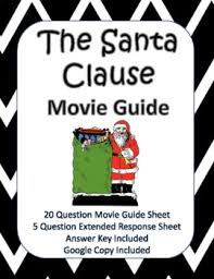 The dvd released bonus material contains three recipes on how to make santa's favorite pizza, cookies, and hot chocolate, and short videos demonstrating the cooking procedures. The Santa Clause Movie Questions Worksheets Teaching Resources Tpt