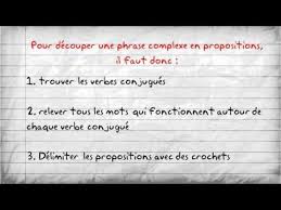 Decouper Une Phrase Complexe En Propositions Youtube