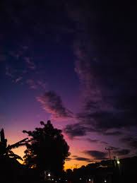 Purple In The Sky Pemandangan Fotografi Alam Pemandangan Abstrak