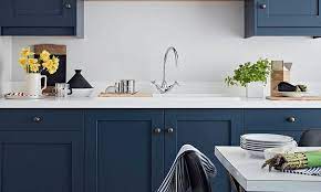 Сине белые кухни фото