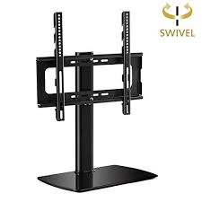 Rfiver Universal Swivel Tabletop Tv Stand With Mount For 32 Inch To 50 Inch Led Lcd And Plasma Flat Screen Tv Stand With Mount Tabletop Tv Stand Tv Base Stand